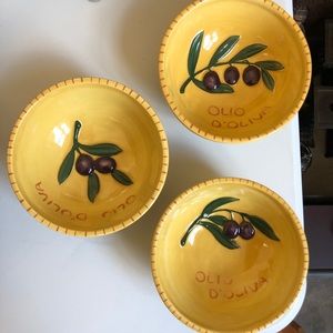 Williams Sonoma Provençal Dipping Bowls, Set of 3